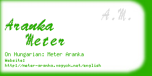 aranka meter business card
